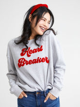 Shiraleah "Heart Breaker" Sweatshirt, Grey by Shiraleah Shiraleah 