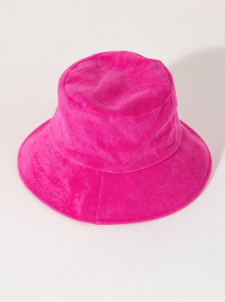 Sol Terry Bucket Hat | Fuchsia Hats Shiraleah 