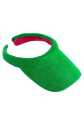 Sol Terry Visor | Green Hats Shiraleah 
