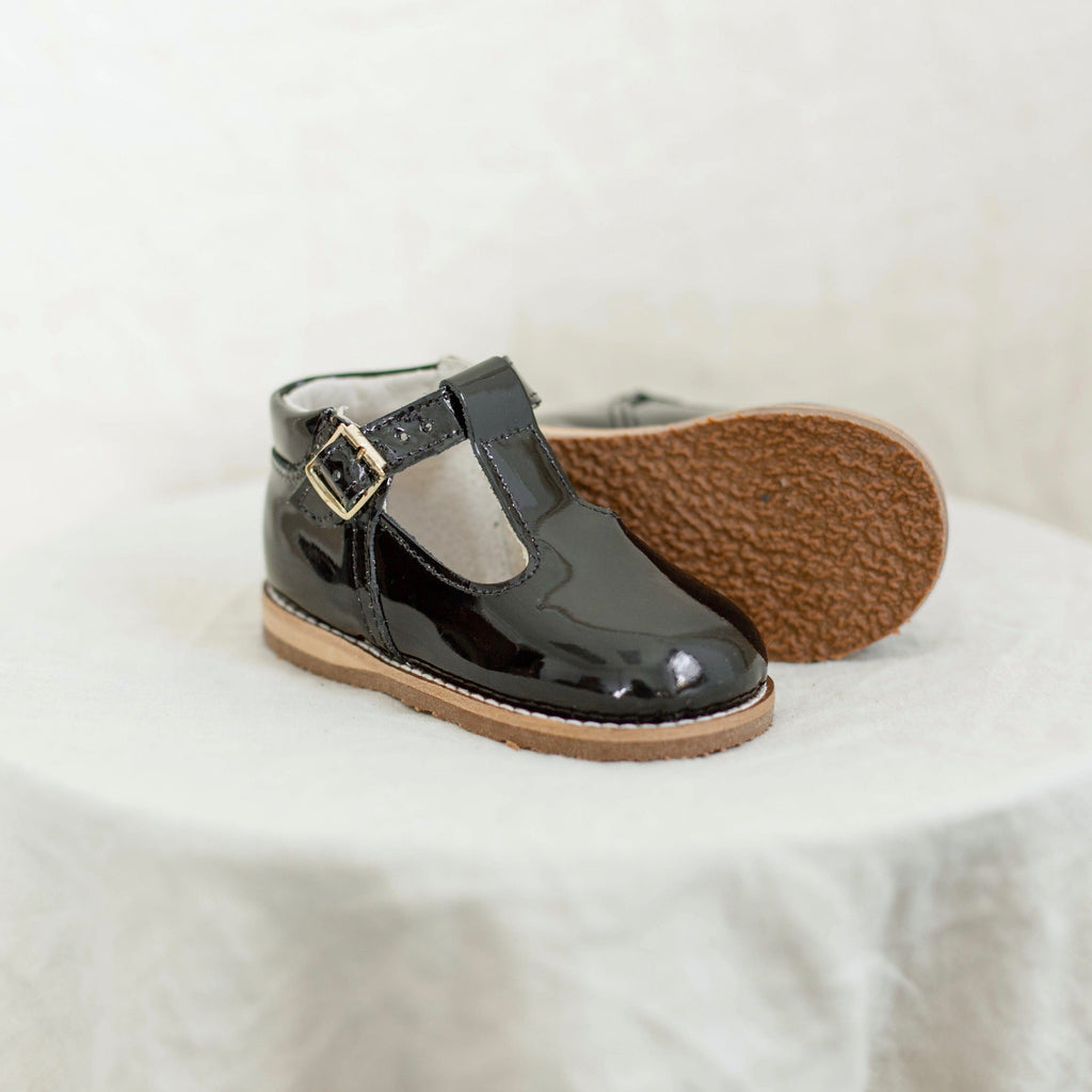 Greta T-Strap - Black Patent t-straps Zimmerman Shoes 