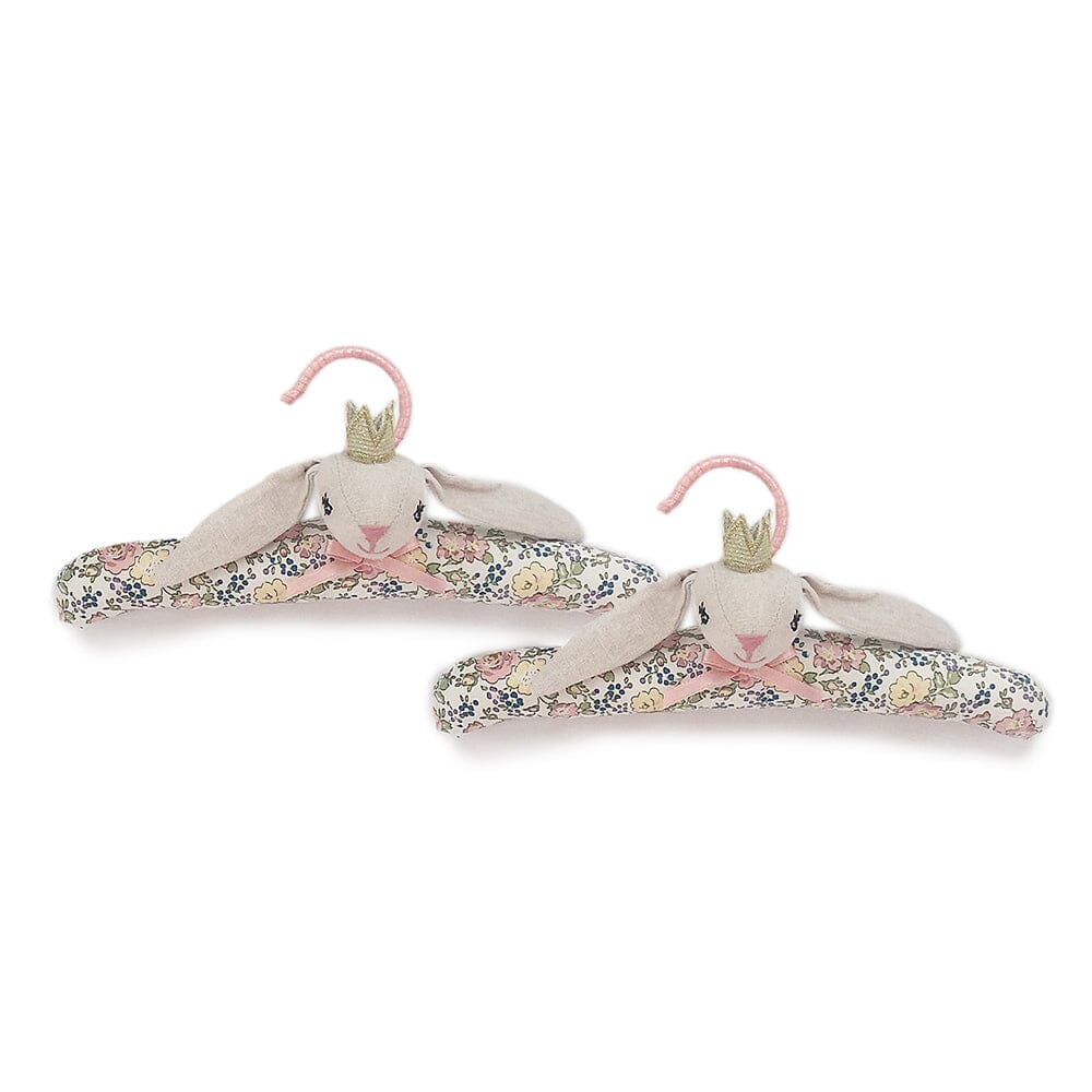 Padded Bunny Princess Baby Hangers Set of 2 Clothes MON AMI 