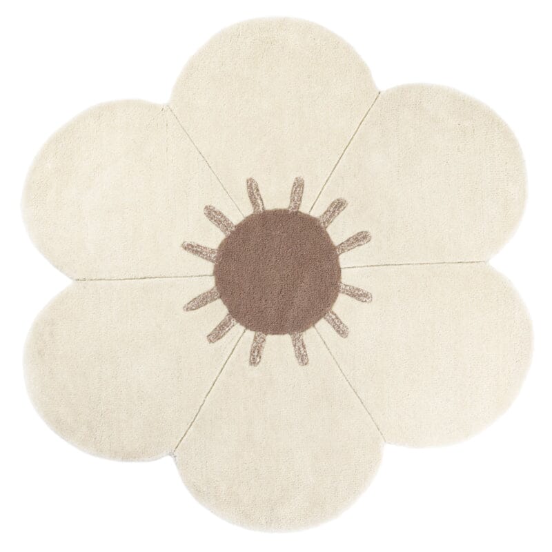 Daisy Children's Rug with Flower Shape Rugs Nattiot ≈ 2’ 11’’ x 2’ 11’’ 