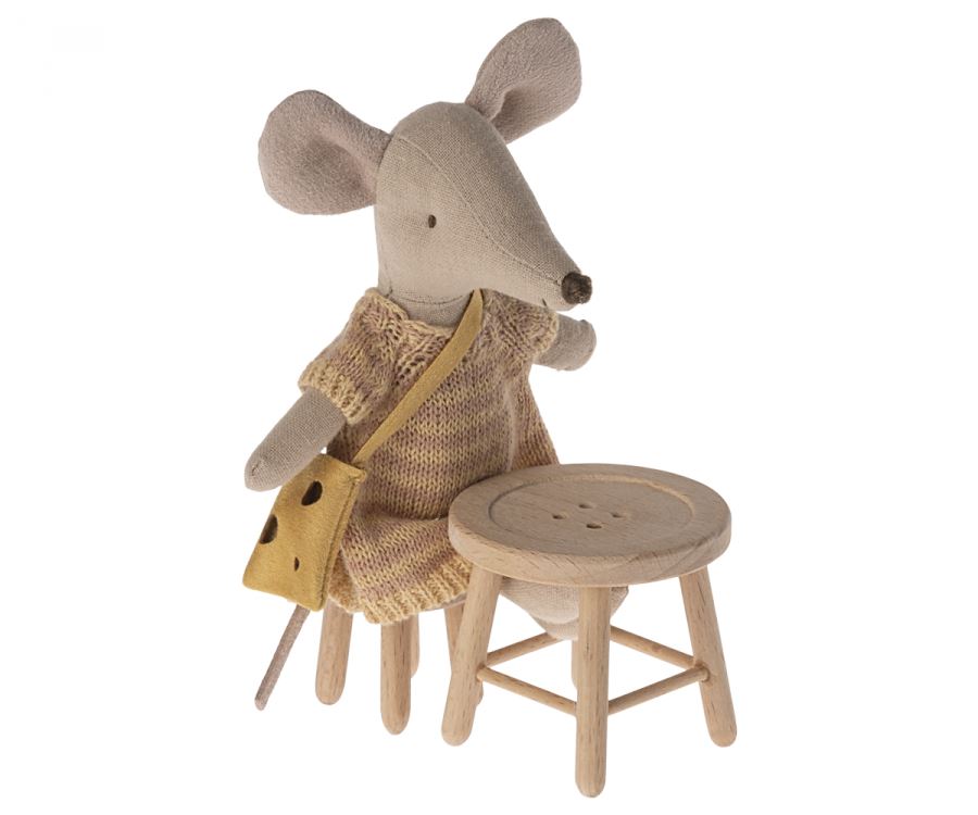 Presale Table and Stool Set, Mouse Maileg Furniture Maileg 