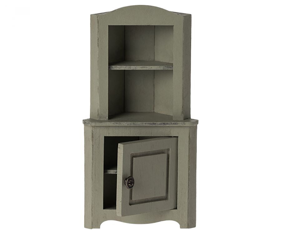 Presale Corner Cabinet, Mouse | Light green Maileg Furniture Maileg 