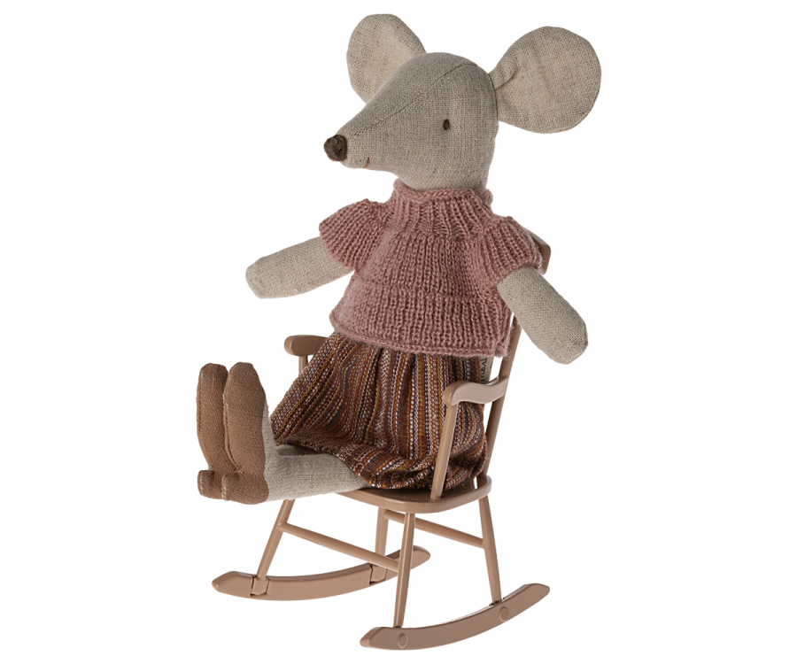 Presale Rocking Chair, Mouse | Dark Powder Maileg Furniture Maileg 