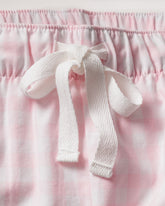 Women's Twill Pajama Set in Pink Gingham Adult Sleepwear Petite Plume 