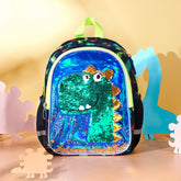 Dinosaur Kids Backpack Reversible Sequins Backpacks SUNVENO 