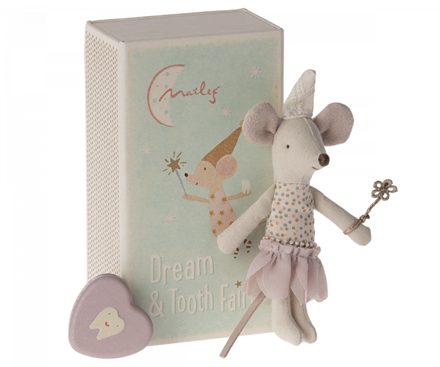 Presale Tooth Fairy Mouse, Little Sister in Matchbox Maileg Dolls Maileg 