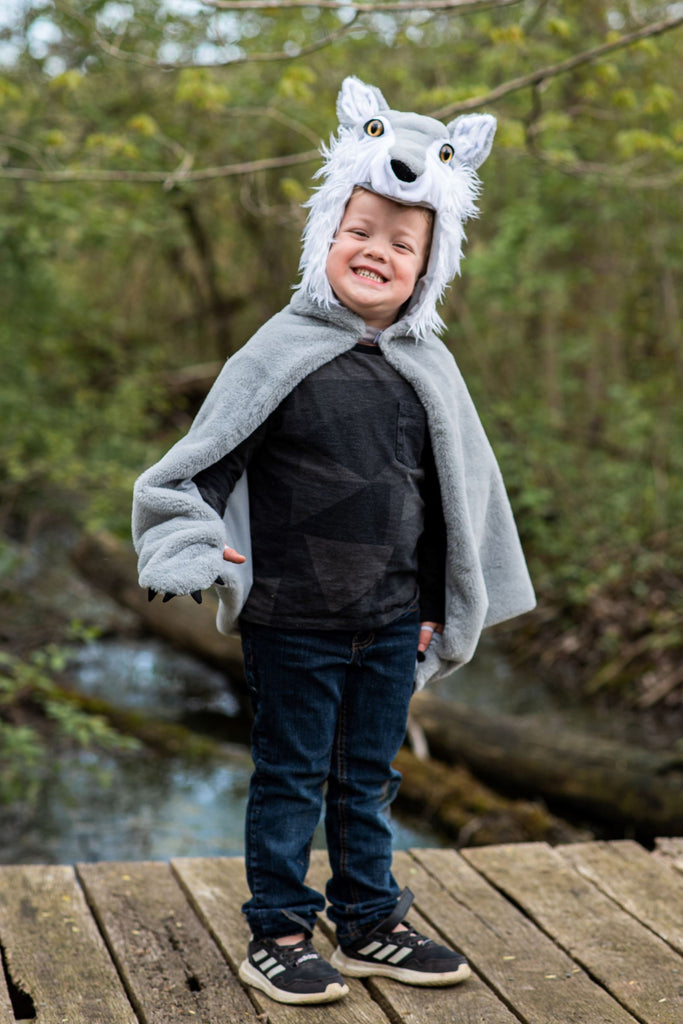 Woodland Storybook Wolf Cape Costumes Great Pretenders USA Size 4-6 
