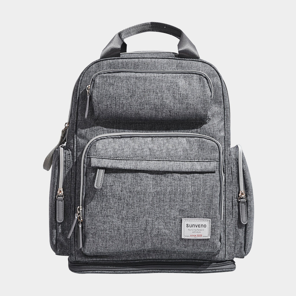 Extendable Diaper Backpack Diaper Backpacks SUNVENO Grey 