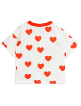 Hearts T-Shirt | Red Tops & Tees Mini Rodini 