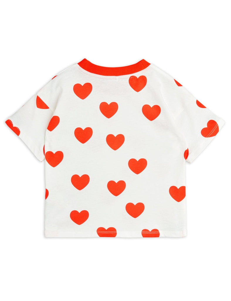 Hearts T-Shirt | Red Tops & Tees Mini Rodini 