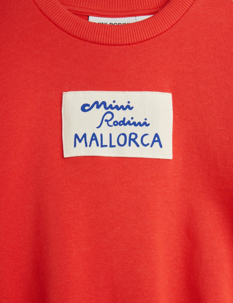 Mallorca Patch Sweatshirt | Red Sweatshirts Mini Rodini 