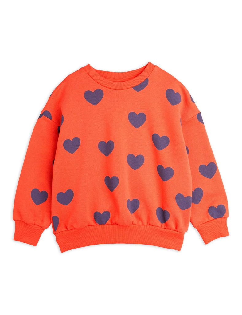 Hearts Sweatshirt Sweatshirts Mini Rodini 92/98 (1-3Y) Red 