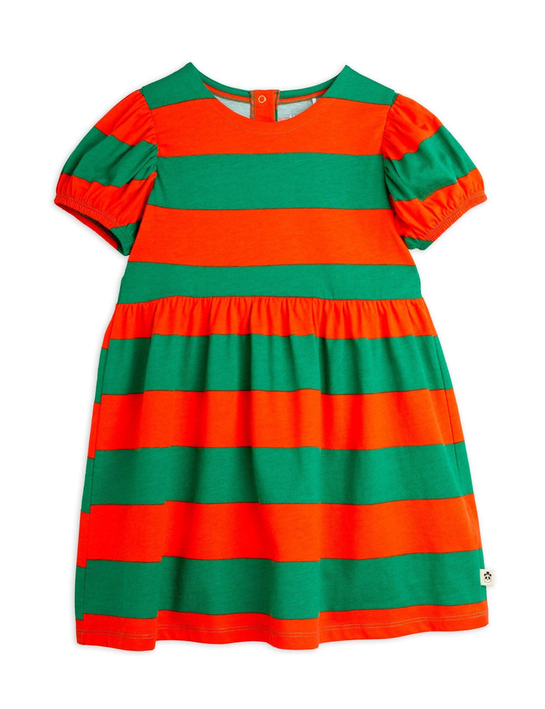 Stripe Puff Sleeve Dress Dresses Mini Rodini 92/98 (1-3Y) Multi 