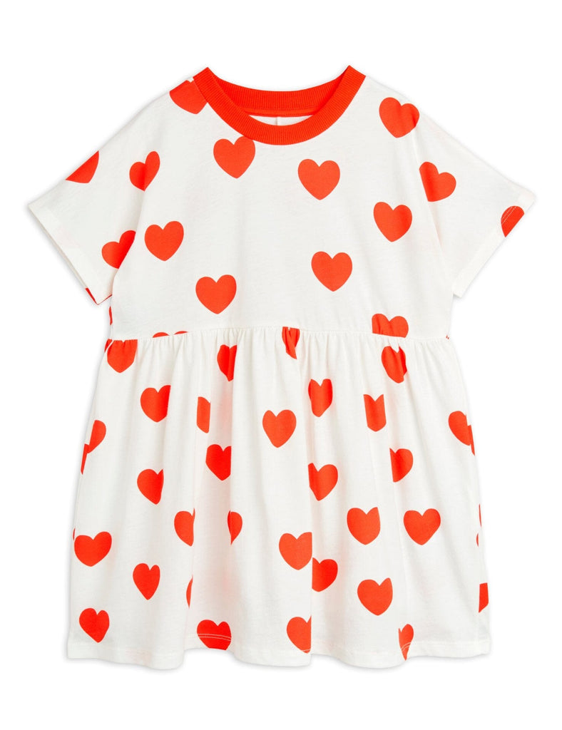 Hearts Dress Dresses Mini Rodini 92/98 (1-3Y) Red 