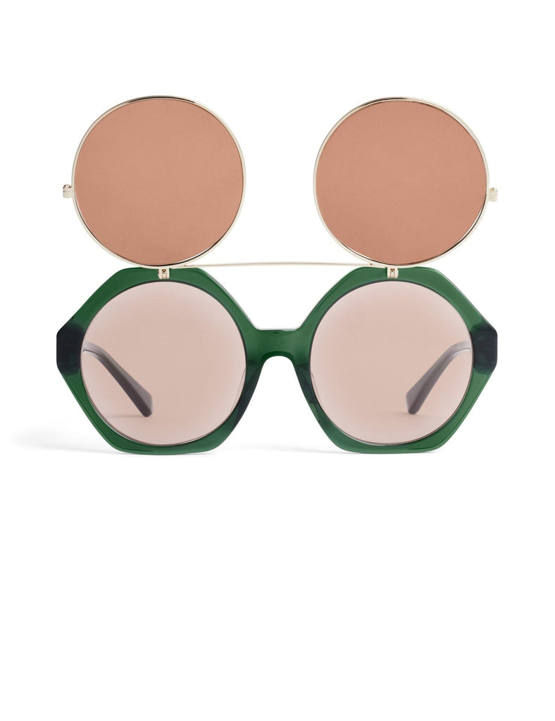 Flip Up Sunglasses | Green Sunglasses Mini Rodini 