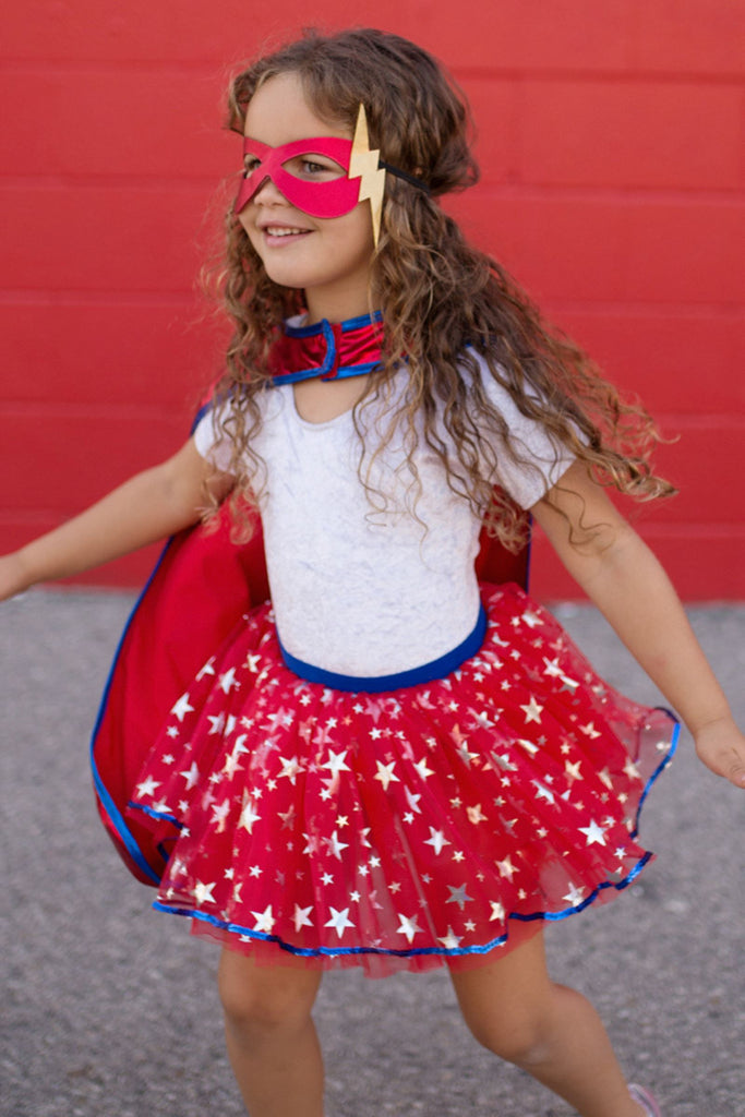 Superhero Tutu Cape and Mask Set Costumes Great Pretenders USA 