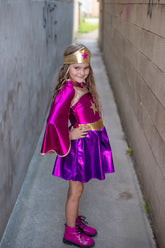 Superhero Star Dress | Cape & Headpiece Costumes Great Pretenders USA 