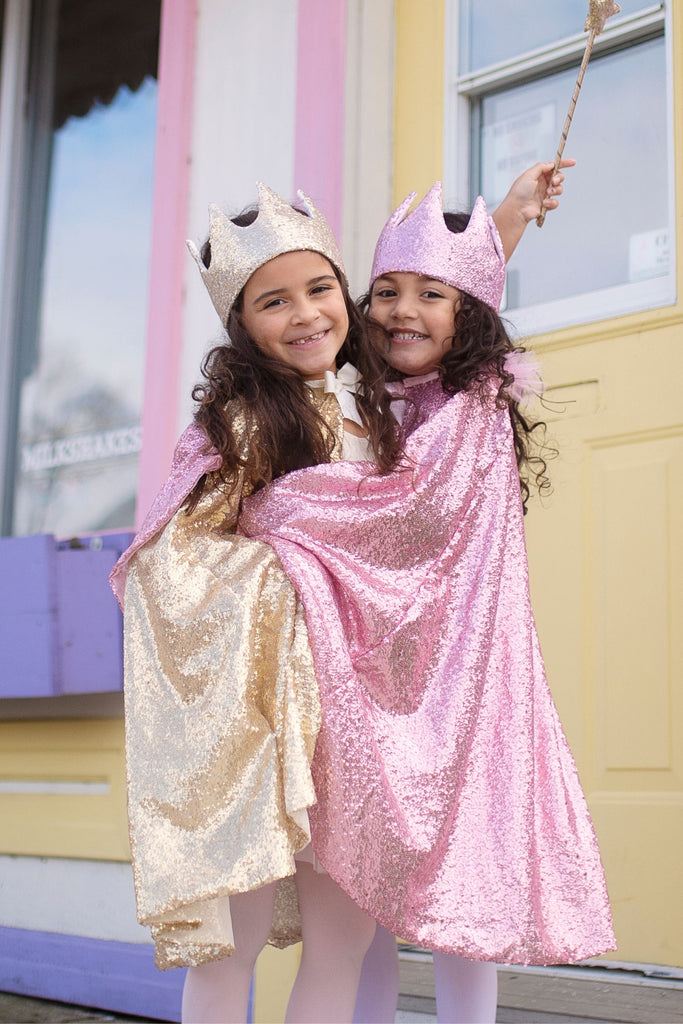 Precious Pink Sequins Cape Costumes Great Pretenders USA Pink 