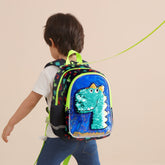 Dinosaur Kids Backpack Reversible Sequins Backpacks SUNVENO 