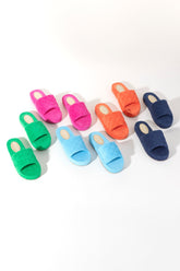 Sol Terry Pool Slides | Navy Sandals Shiraleah 