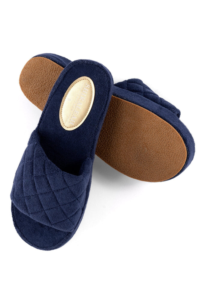 Sol Terry Pool Slides | Navy Sandals Shiraleah 