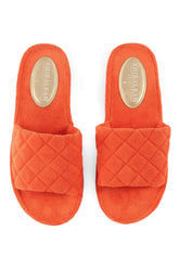 Sol Terry Pool Slides | Orange Sandals Shiraleah 