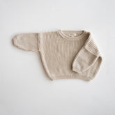 Chunky Knit Sweater shopatlasgrey Oatmeal NB 