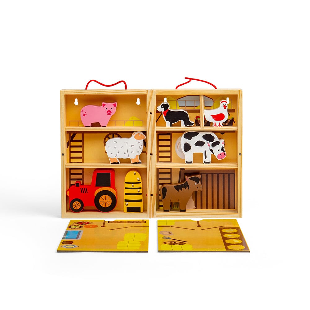 Farm Animal Playbox by Bigjigs Toys US Bigjigs Toys US 
