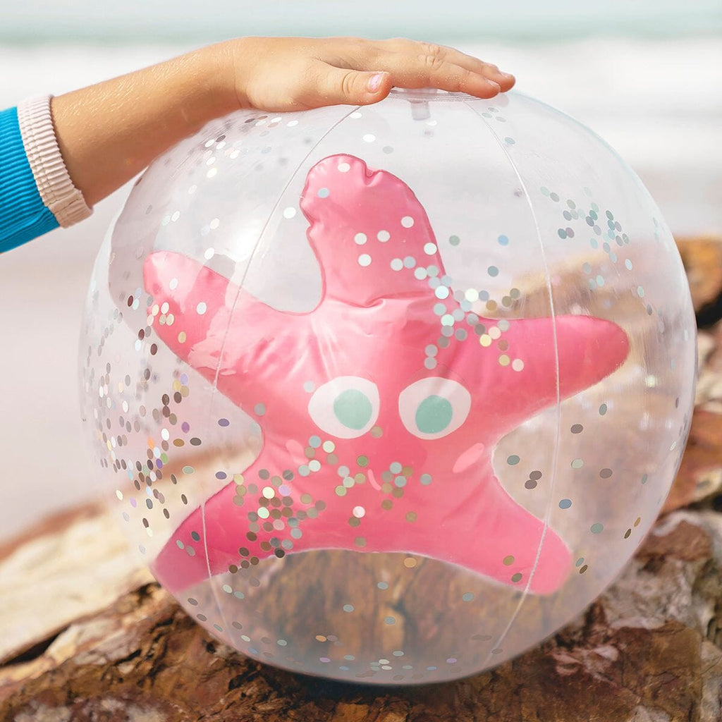 3D Inflatable Beach Ball Ocean Treasure Rose  | Sunnylife - Kid's Summer Toys