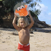3D Inflatable Beach Ball Sonny the Sea Creature Neon Orange SunnyLife 