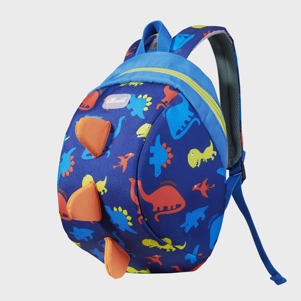 Children's Harness Leash Backpack Backpacks SUNVENO Blue Dinosaur Medium 