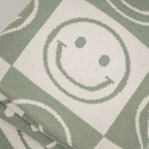 Smiley Knit Blanket Accessories shopatlasgrey 