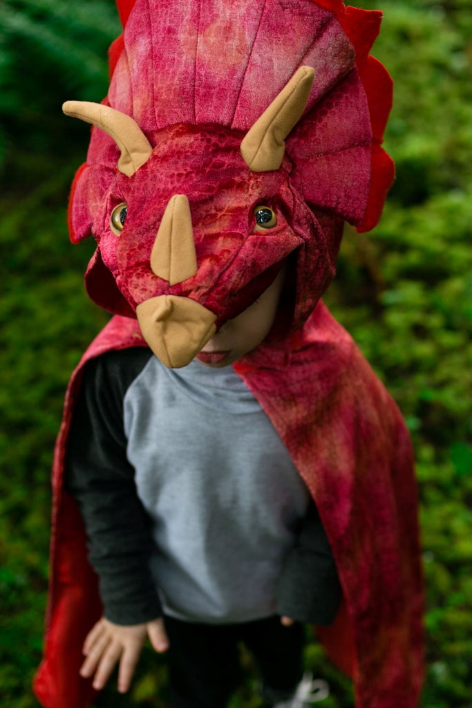 Triceratops Hooded Dinosaur Cape Costumes Great Pretenders USA 