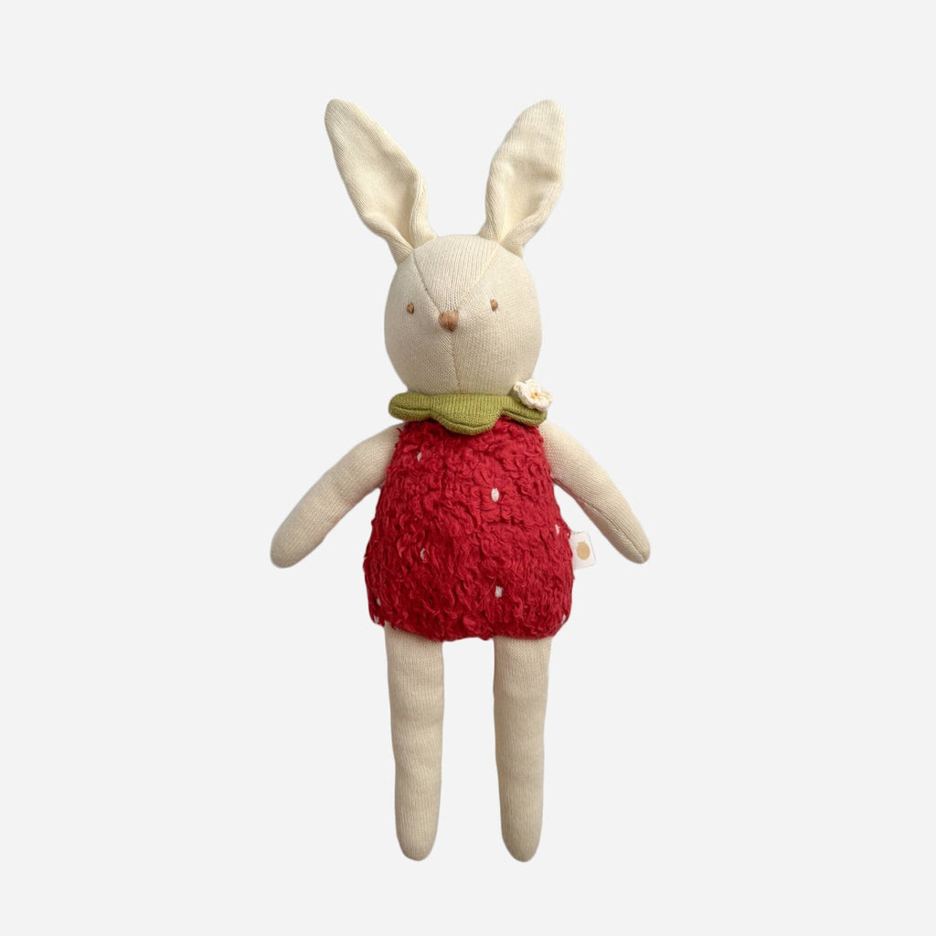 Bunny Strawberry Plushie Baby Kids Toy Stuffed Animal Spring The Blueberry Hill 