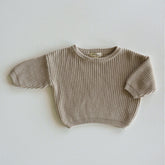 Organic Chunky Knit Sweater shopatlasgrey Linen NB 