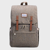 Canvas Diaper Backpack SUNVENO Brown 