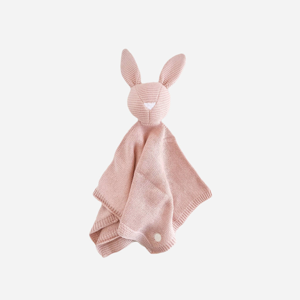 Bunny Lovey Pink Baby Gift Blanket Toy Spring Summer The Blueberry Hill 
