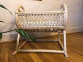 Elodie Rattan Baby Doll Bed Doll Furniture Picnic Imports 