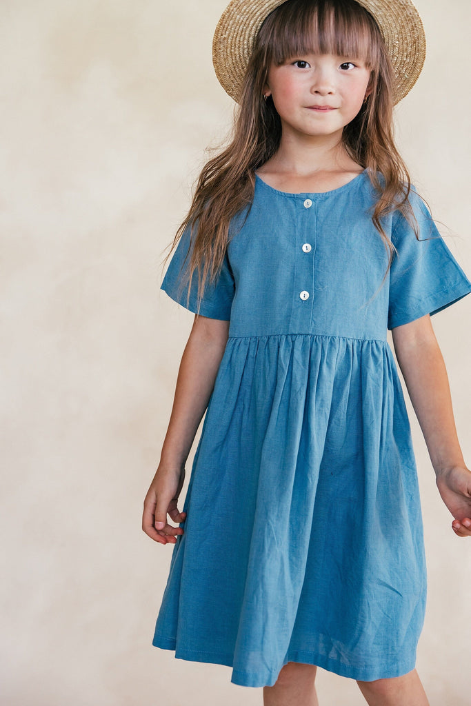 Ocean Eyes Button Down Dress by Loocsy Dresses Loocsy 