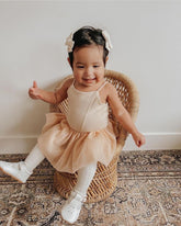 Leather Petal T-Bar | Color 'Cotton White' | Soft Sole Mitts & Booties Consciously Baby 