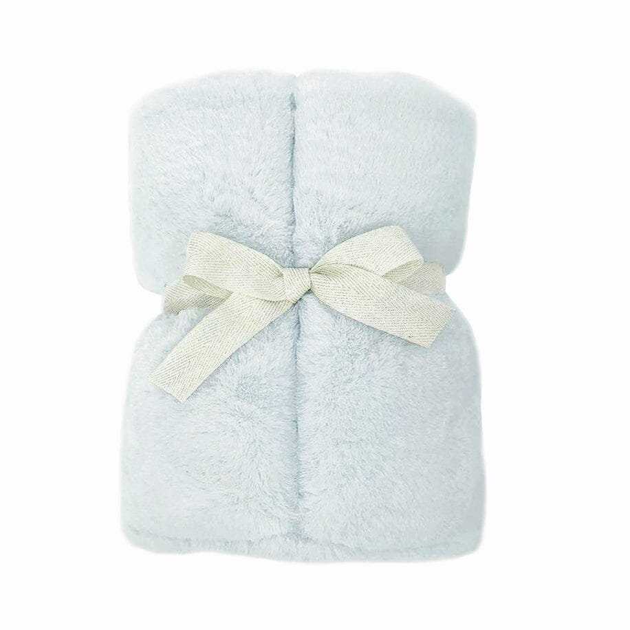 Charmante Luxe Faux Fur Baby Blanket-Blue Blanket MON AMI 