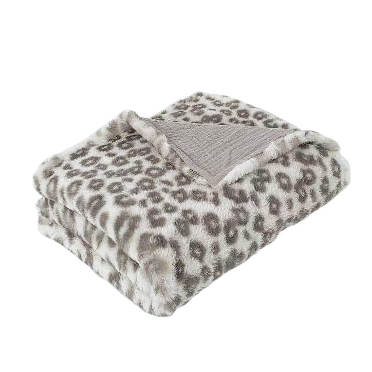 Charmante Faux Fur Baby Blanket- Leopard Blanket MON AMI 