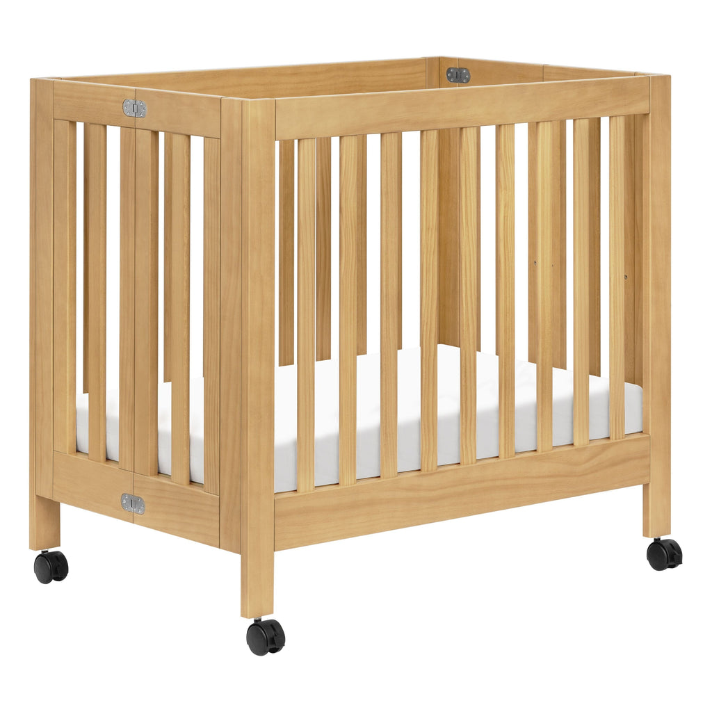 Origami Mini Crib | Honey Cribs & Toddler Beds Babyletto Honey M 