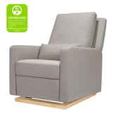 Sigi Recliner and Glider Water Repellent & Stain Resistant | Performance Grey Eco-Weave Babyletto 
