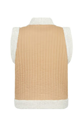 Belladonna Reversible Shearling Vest | Tan Outerwear Spell 