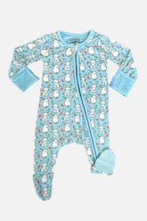 Soft & Stretchy Zipper Footie - Easter Bunnies by Clover Baby & Kids Onesies Clover Baby & Kids 
