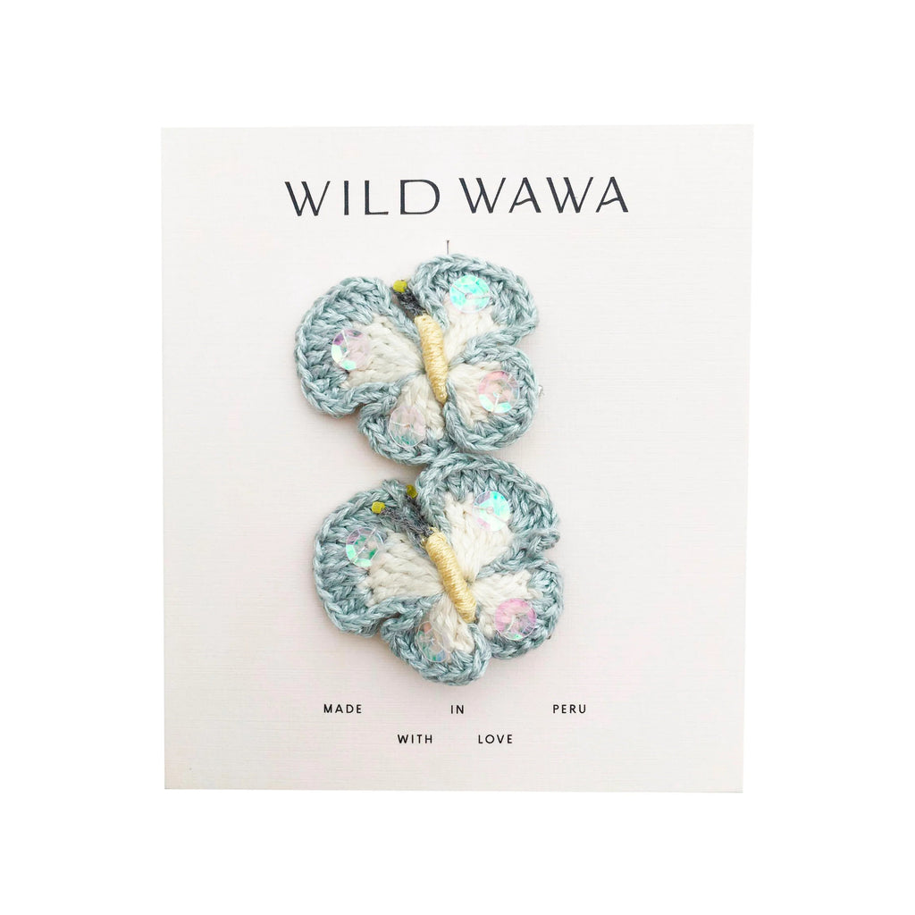 Butterfly Clip Set | Blue Hair Accessories Wild Wawa OS Blue 