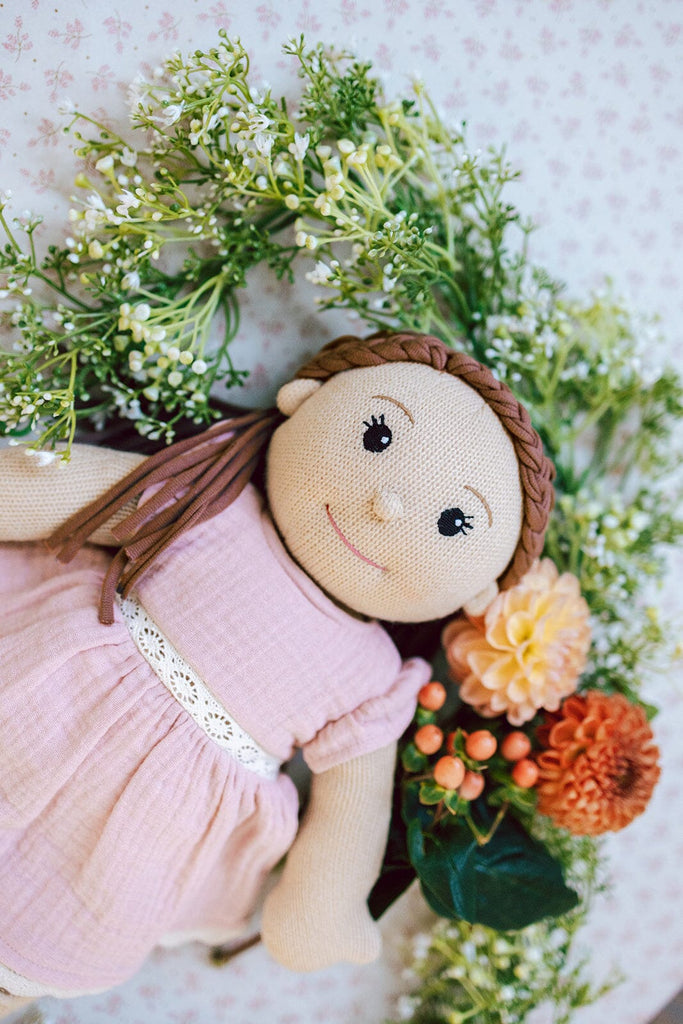 The Clementine Collective Knitted Doll Clara Soft Dolls Poppie Toys 
